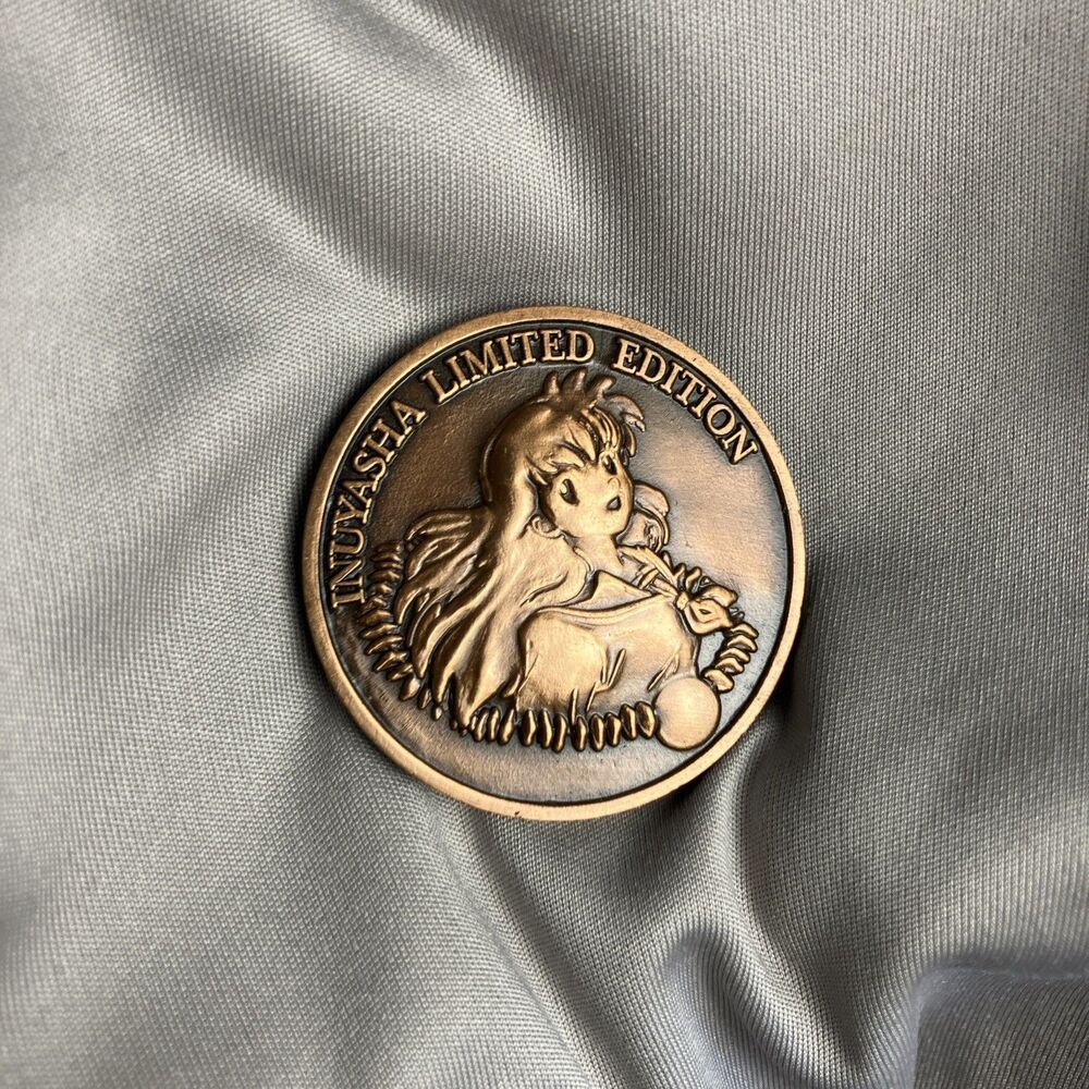 Rare InuYasha Limited Edition 2006 Bronzed Coin Promotional Release Vtg Anime